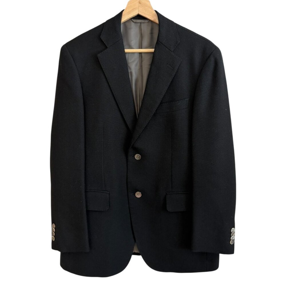 Vintage New Yorker Japanese Wool Tailored Blazer Minimalist Dark Academia 40R‎